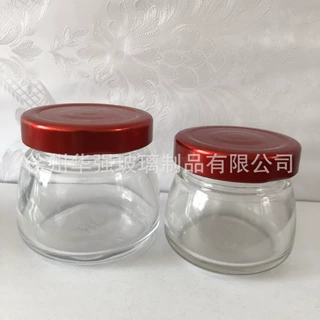 40ml80ml-360ml六棱玻璃瓶燕窝瓶加厚酱菜储物罐750ml蜂蜜瓶现货
