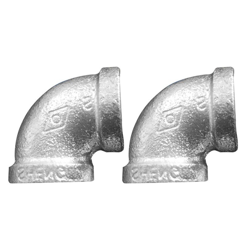 【整件批发】太谷玛钢 90°弯头管件 热镀锌管接头