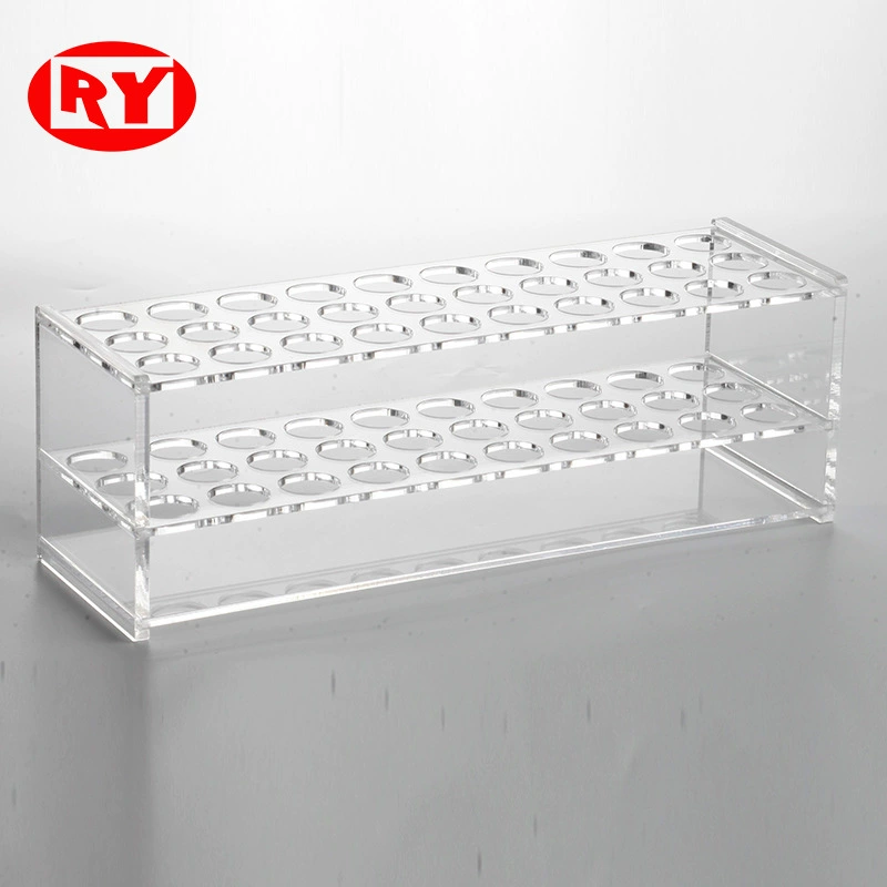 Производитель силы Шанхай Хэци из плексигласа, стойка для пробирок, стойка для пробирок, стеклянный инструмент, химическая лаборатория