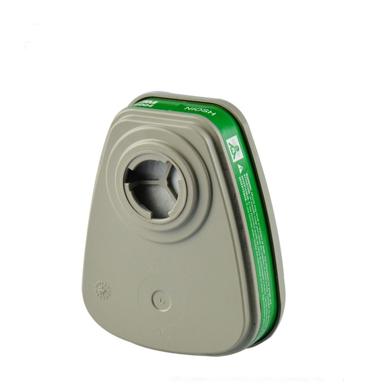 3M6004 máscara de gas químico caja de filtro de gas amoníaco metilamina fertilizante olor caja de filtro de olor