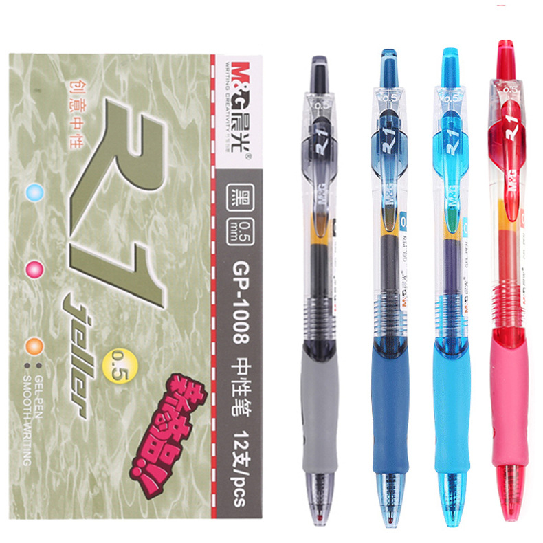 CHENGUANG 문구 직접 K35/GP1008 사무용품 사인 펜 블루 블랙 0.5MM 프레스 젤 펜