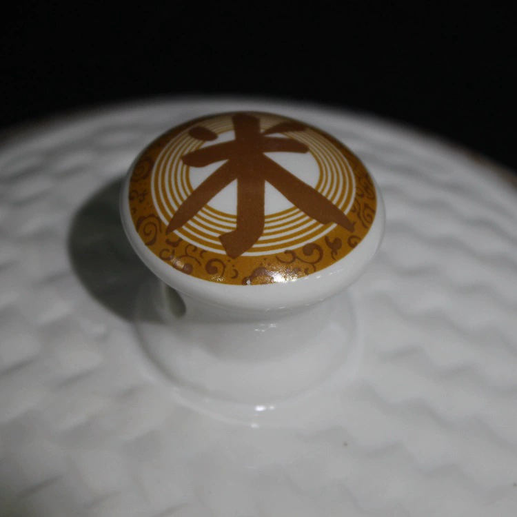 Jingdezhen керамическая рисовая цилиндра рисовая бочка 25 котт вес с крышкой банка для хранения кухонная хозяйственная влагостойкая защита от насекомых муляж