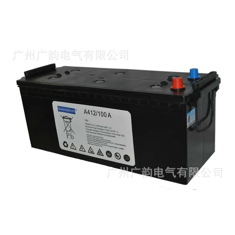 德国阳光蓄电池A412/120A 进口德国阳光12v120ah蓄电池