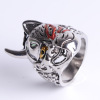 Japanese mask, asymmetrical retro ring, wish