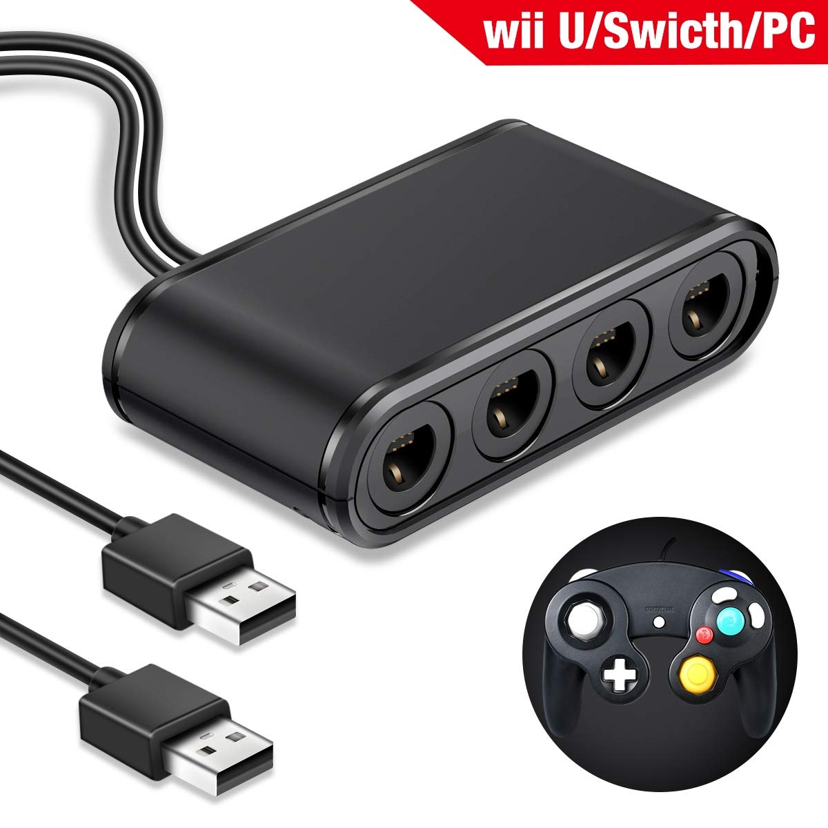 Switch/Wii U/PC转换器 NGC手柄转Switch GC转WIIU PC TNS-1894