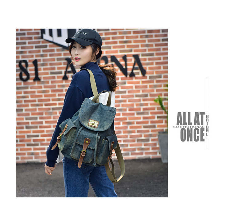 Fashion Backpack Bags Type Solid Color Casual Travel School Backpack