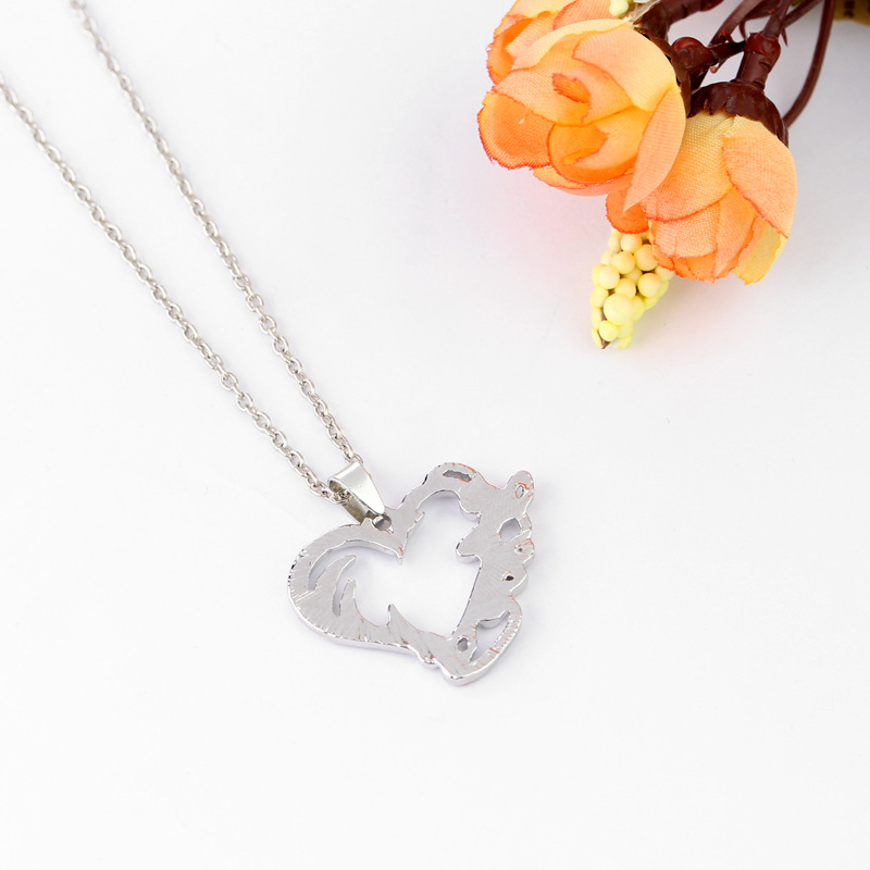 Mode Créatif Nouveau Creux Amour Love Pendentif Collier Nihaojewelry Gros display picture 5