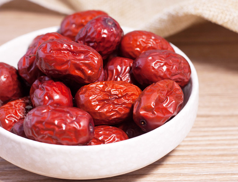 Dried Ruoqiang Grey Jujube Dates 500g Seedless Red Date Snack for Tea Soup Congee specifications