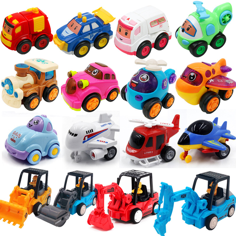 children Toy car 4 FRICTION CAR Bagged Drop resistant strap action