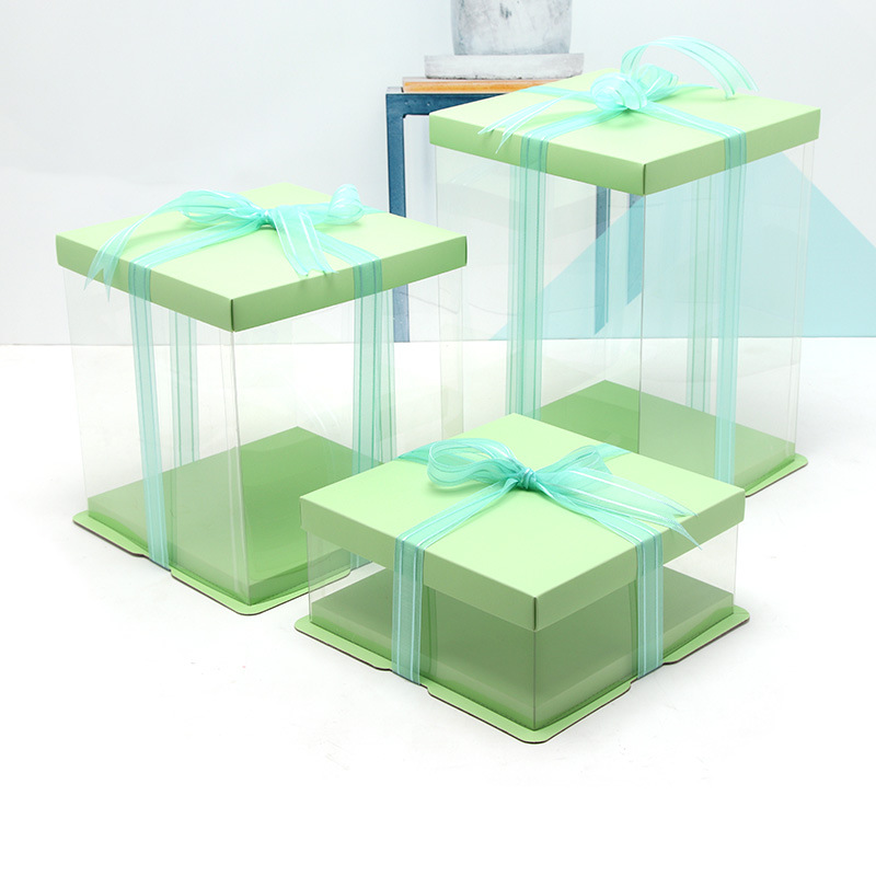 6/7/8/1012 14 pulgadas de doble capa Barbie mayor transparente cumpleaños caja de embalaje caja de fábrica caja completa al por mayor