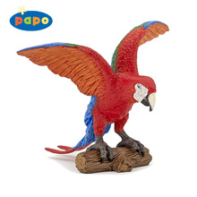法国PAPO仿真鸟类模型动物玩具金刚鹦鹉秃鹫孩子礼物