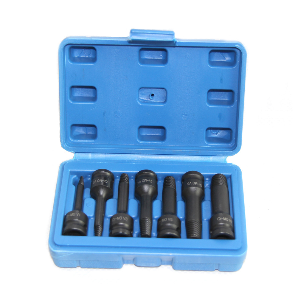 7件套滑牙螺丝坏螺丝断螺丝取出器镙栓拆卸拆除工具螺丝反牙起子
