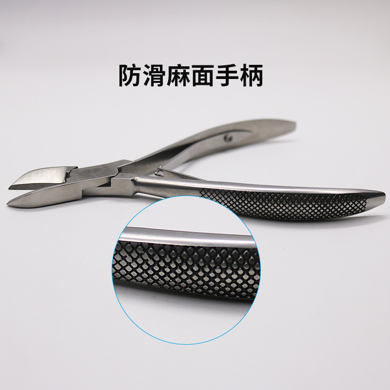 Cerdo de acero inoxidable codo recto alicates de corte de diente de lechón alicates de corte de diente de cerdo cría de ganado cerdo