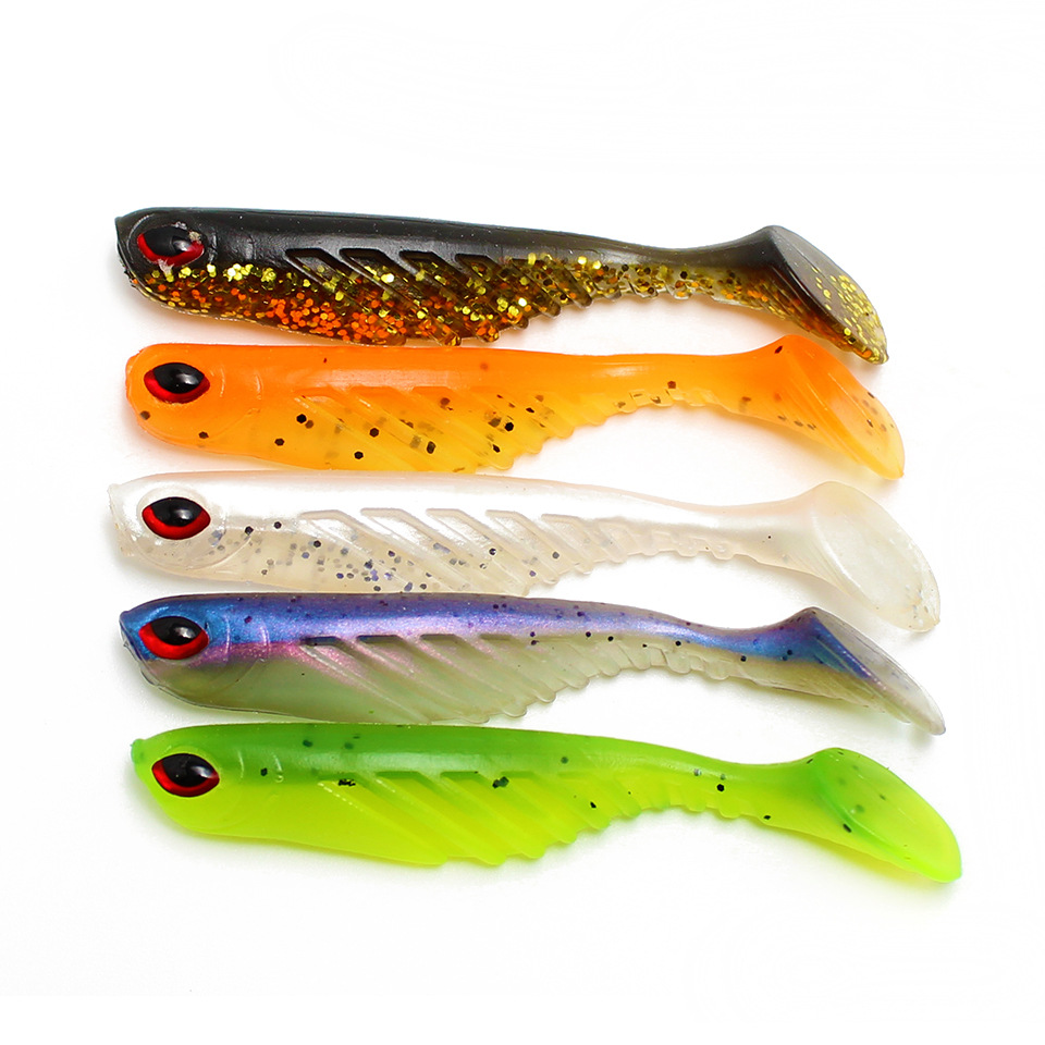 Suspending Paddle Tail Fishing Lures Soft Baits Bass Trout Fresh Water Fishing Lure