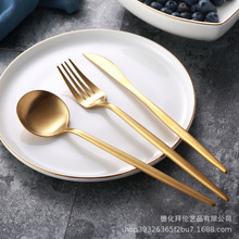 304不锈钢西餐餐具刀叉勺咖啡筷子搅拌牛排三件套装批发食品级