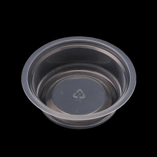 Food grade sealable disposable round food packing box 105ml transparent PP round box in stock wholesale