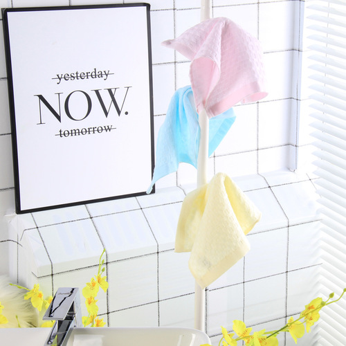 Pure cotton square towel, colorful gauze small towel, infant and child gauze saliva towel, kindergarten handkerchief towel wholesale