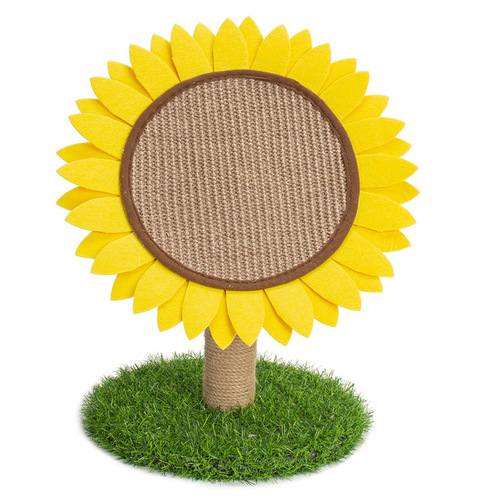Pet Supplies Living Room Cat Scratching Post Sisal Sunflower Pet Home Cat Nail Grinding Cat Tree Wholesale