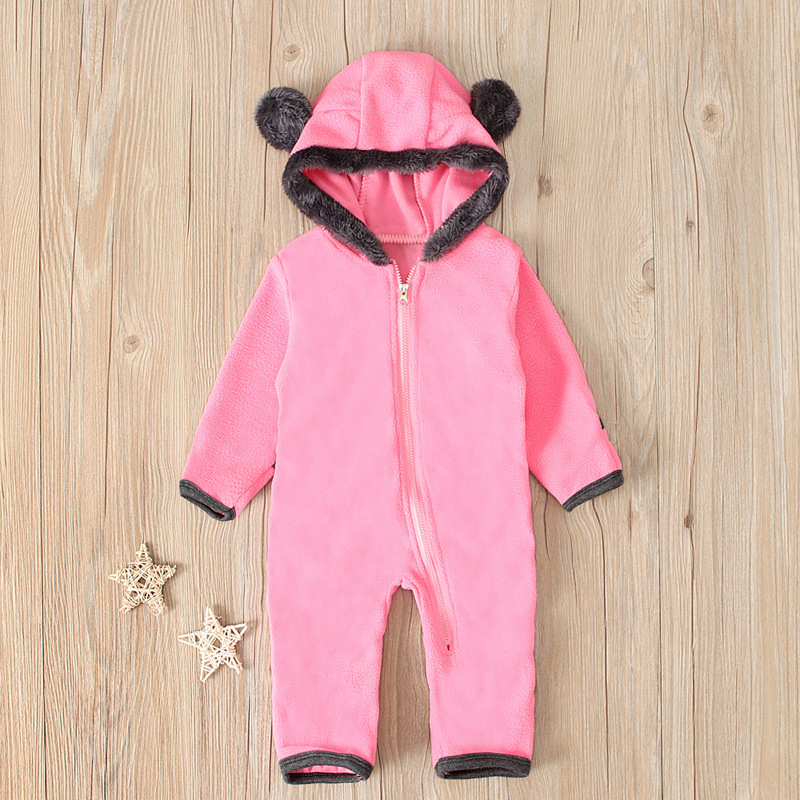 Abbigliamento per bambini Primavera e autunno inverno tuta da arrampicata con tutina a maniche lunghe con cappuccio e orso_voghion.com