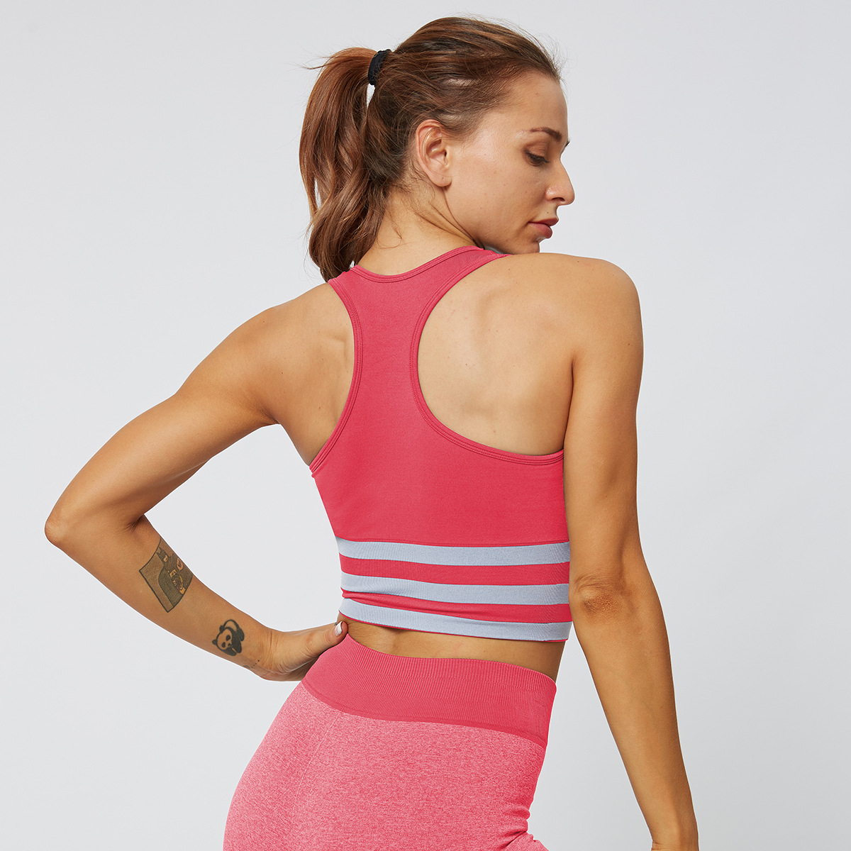 ropa de yoga fitness de secado rápido sin costuras NSLX20245