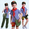 Red Army Sparkling Red star Lei Feng costume children Red Guards clothing Lei Feng perform clothes Chorus clothing