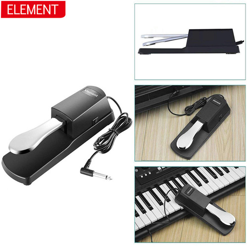 Element Piano Universal Sustain Pedal Electronic Keyboard Instrument Pedal Synthesizer Metal Sustain Pedal