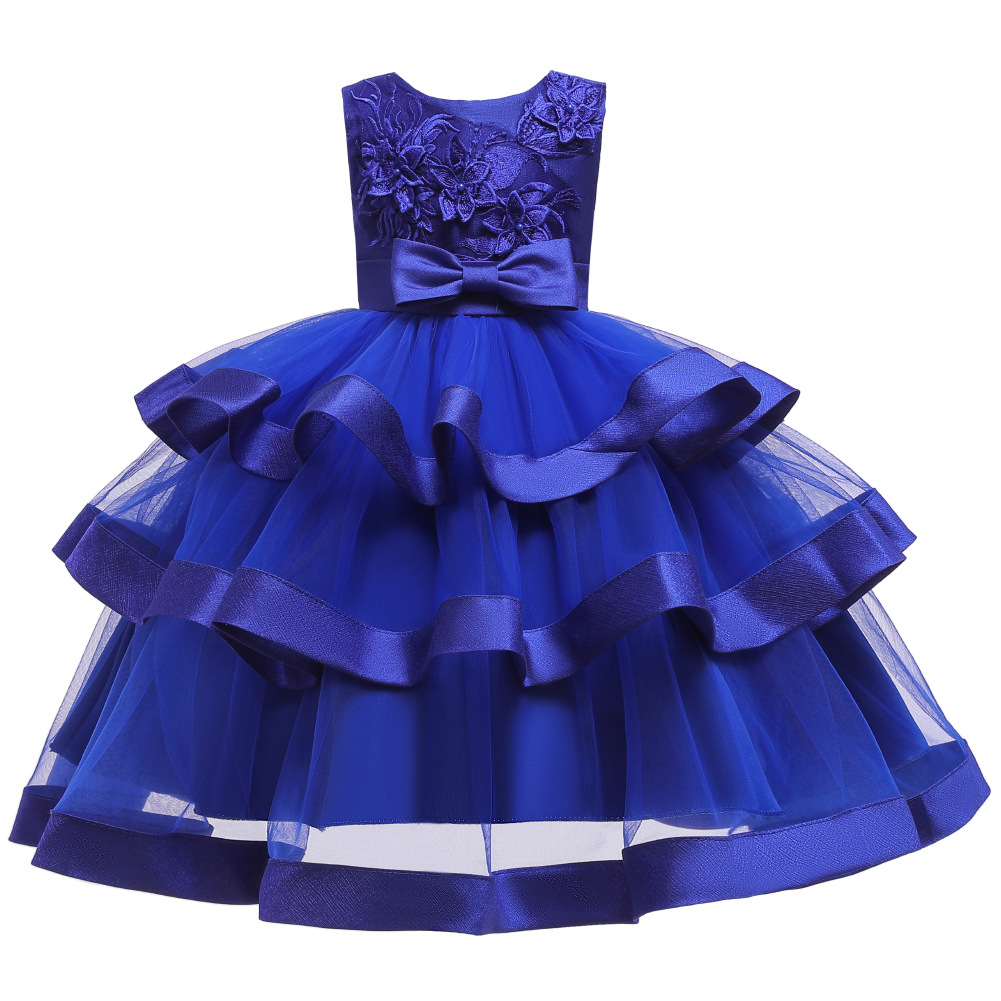 AliExpress vestido de princesa de niña caliente vestido de niña de flores para niños pequeños y medianos falda de malla pettiskirt de pastel de niña europea y americana