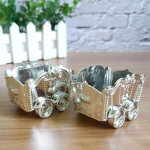 迷你金银小矿车电镀金银喜糖盒外贸跨境货源创意个性糖盒厂家直销