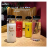 Korean G small fresh glass cup cute transparent My bottle cup high borosilica leakage portable water cup