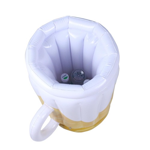 Cross-border inflatable beer ice bucket new product, thick water PVC advertising inflatable ice bucket, inflatable ice bucket ice cylinder