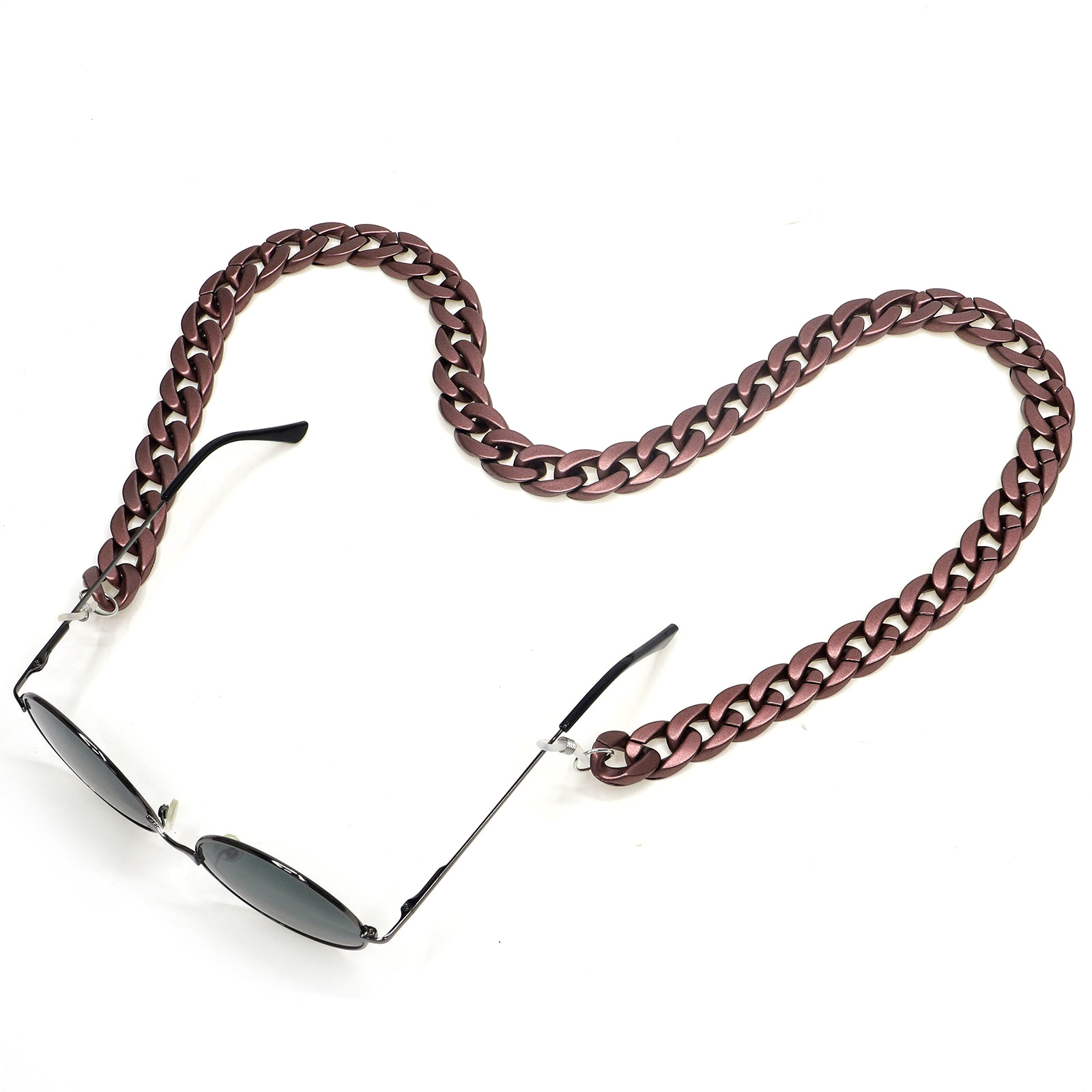 58g Weight Gold, Silver, Black Color Fashion Acrylic Matte Glasses Chain 3