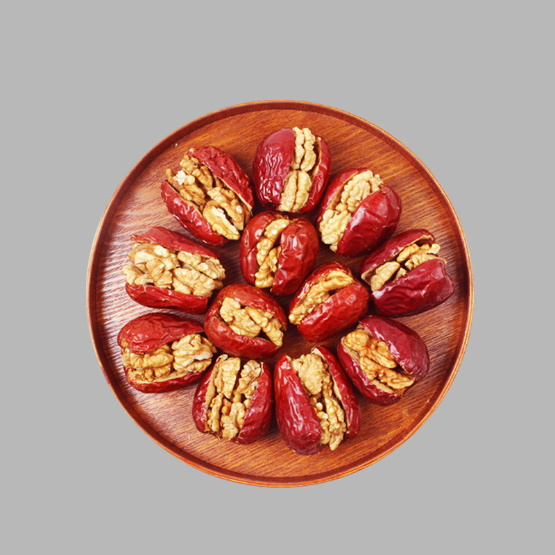 紅棗夾核桃 新疆和田大棗 紅棗 棗 紙皮核桃