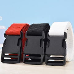 帆布腰帶插扣 男女通用韓版百搭女士牛仔褲褲腰帶 學生個性布皮帶