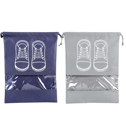 Shoe storage bag, new Korean style travel shoe storage bag, anti-dust, drawstring shoe bag, household non-woven storage