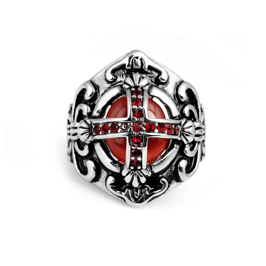 Titanium&Stainless Steel FashionRing(Steel color-8)Fine Jewelry NHIM1696-Steel-color-8