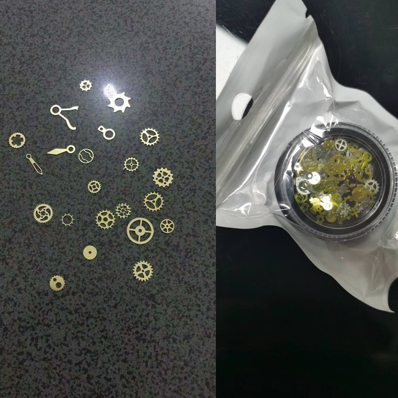 Transfronterizo caliente-venta Manicura nueva DIY tiempo engranaje vapor punk estilo mecánico manicura decoraciones aleación parche