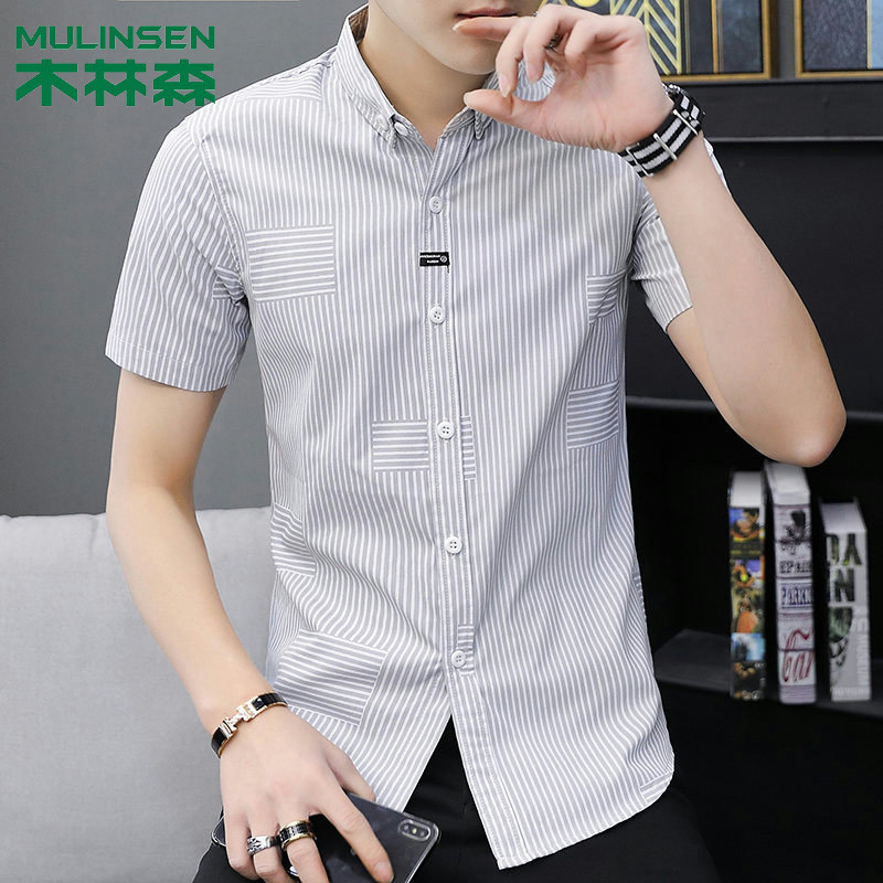 Rawlinson summer man New products Short sleeved shirt Youth Self cultivation formal wear business affairs DP jacket men's wear
