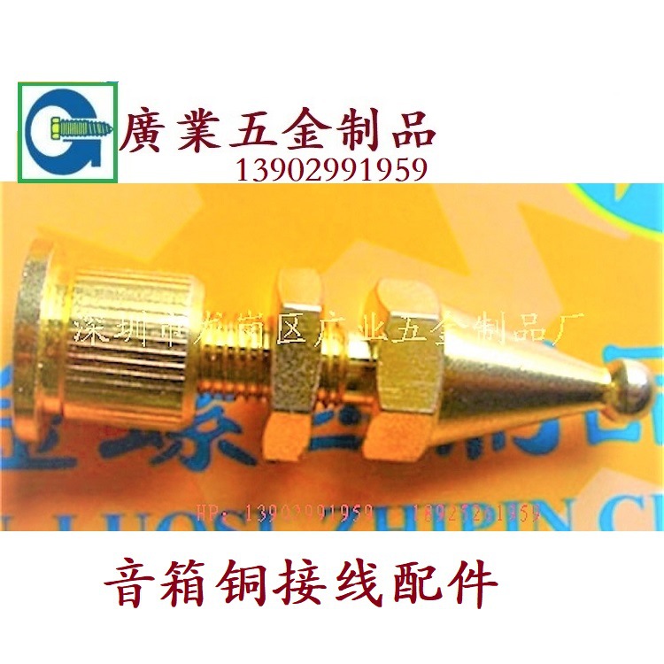 廣東深圳廠家生產精密銅車件加CNC音箱音響銅配件加工銅夾頭定制