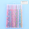 Fresh stationery, hydrolate, watercolour, crayons, black gel pen, water-based pen, set, Japanese and Korean, floral print, 10 colors