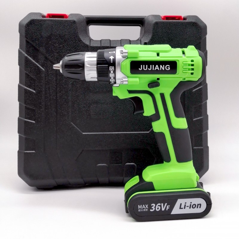 Taladro eléctrico recargable transfronterizo destornillador eléctrico herramienta eléctrica destornillador eléctrico de alta potencia pistola doméstica taladro eléctrico de litio al por mayor