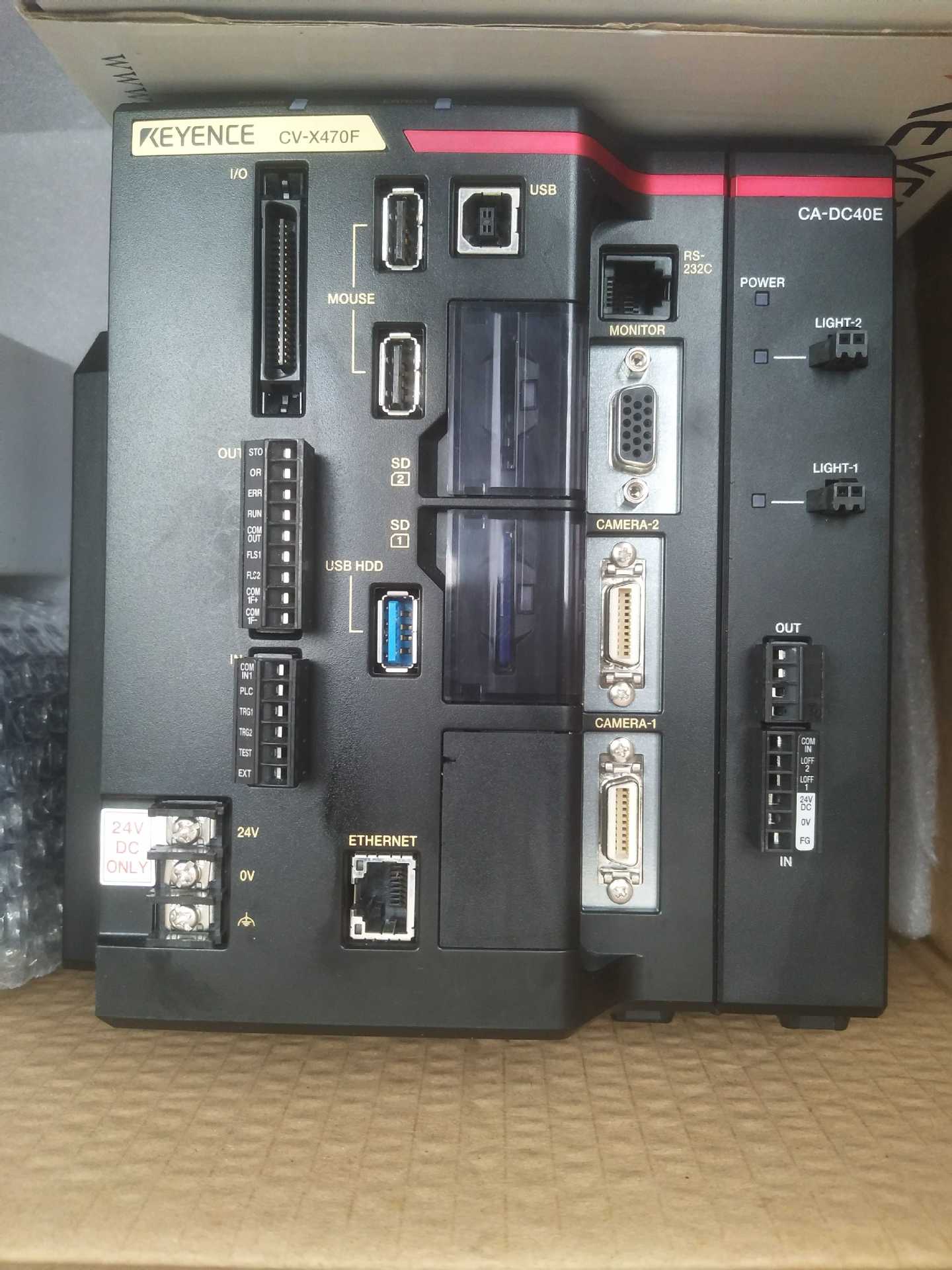 基恩士CV-X470F视觉系统控制器支持2100万 配件齐全 原装议价