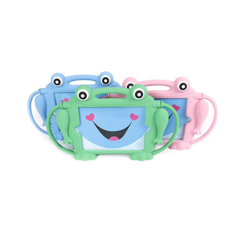 Silicone frog model for iPad mini12345 silicone protective case children's tablet computer protective case manufacturer