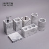 Natural marble bathroom toilet, emulsion bottle home ornament crafts hotel bathroom four or five sets of four or five sets