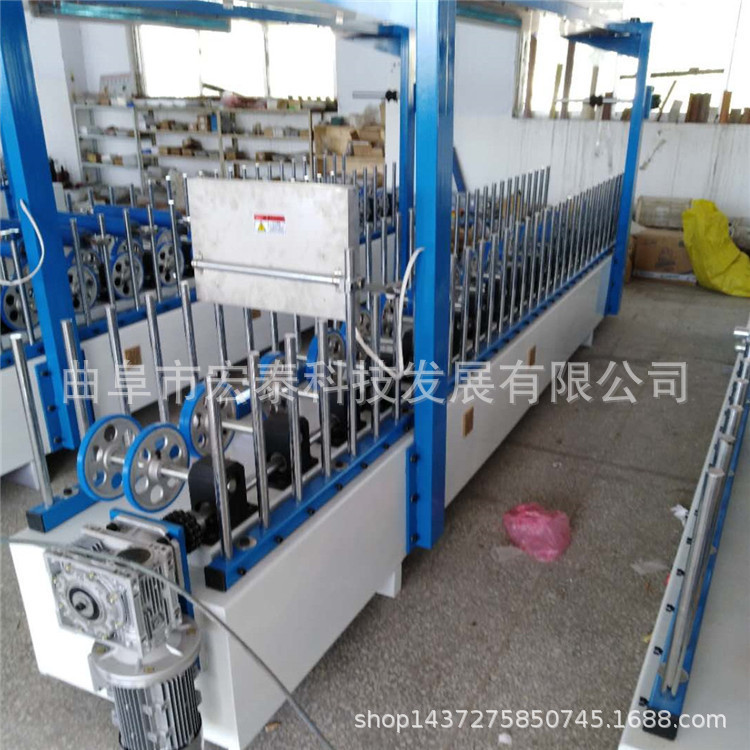 曲阜宏泰300型木纹纸包覆机  曲面包覆机