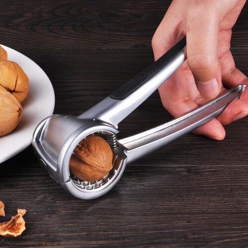 Thickened zinc alloy funnel walnut clip creative multi-purpose walnut clip nut pliers peeling kitchen gadgets