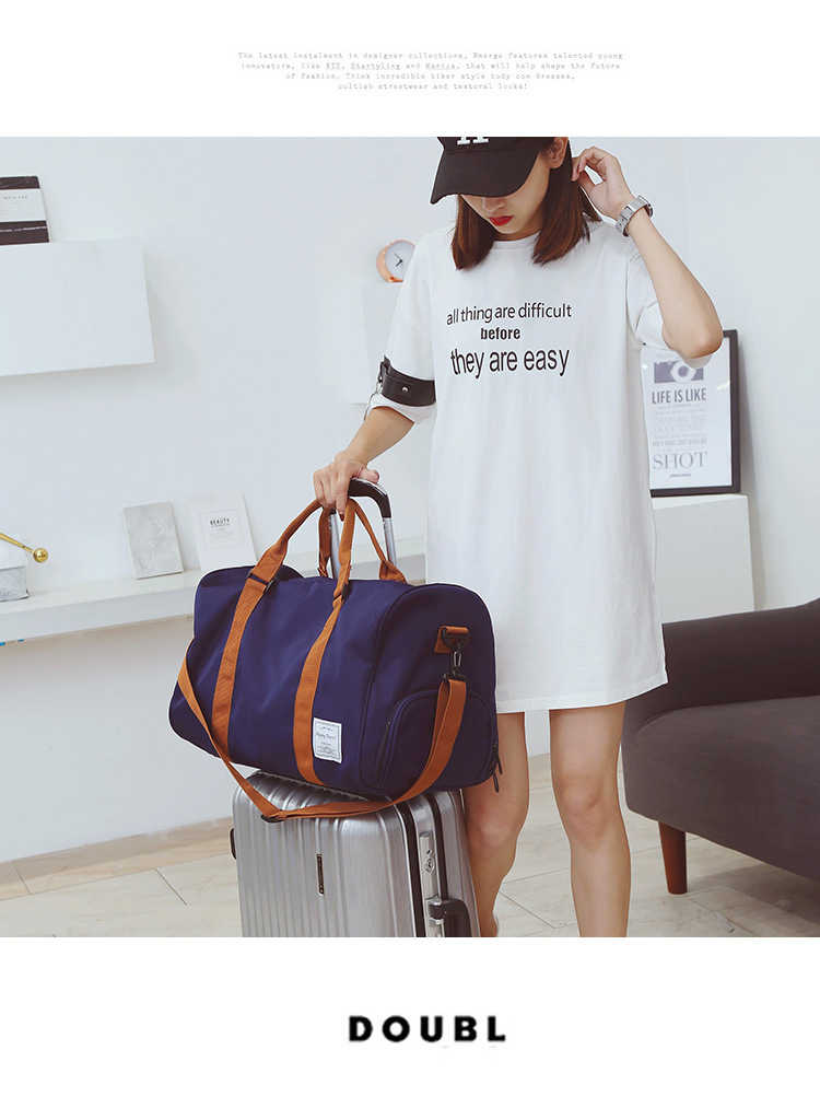 Unisex Basic Classic Style Solid Color Oxford Cloth Travel Bags display picture 28