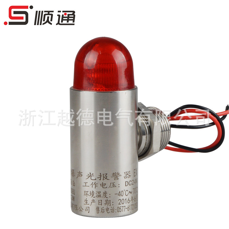 现货 不锈钢声光报警器 DX-200防爆声光报警器 探头GBS-24VM20*1