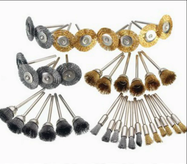 36 комплектов медной стальной проволоки Полировальное колесо типа ручки плоской чаши