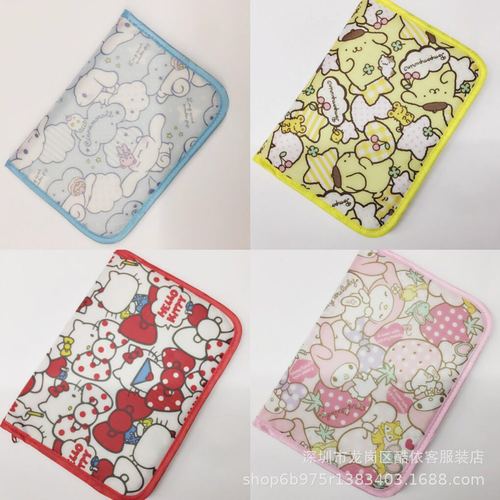 New Cartoon Melo Mom’s Good Helper ID Bag Medical Insurance Card Bag Passport Bag Grid Storage Clutch Bag