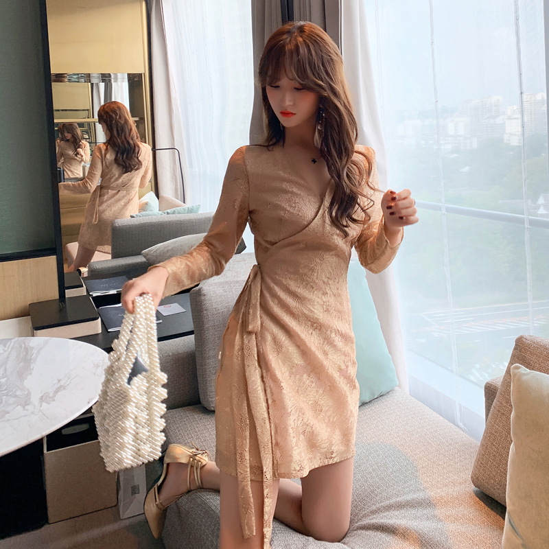 Mã H4555 Giá 930K: Váy Đầm Liền Thân Nữ Chdg Sexy Gợi Cảm Sexy Lưới Mỏng Hàng Mùa Xuân Thu Đông Cổ Chữ V Thời Trang Nữ Chất Liệu Ren Hàng Quảng Châu Cao Cấp G03 (Miễn Phí Vận Chuyển Toàn Quốc).